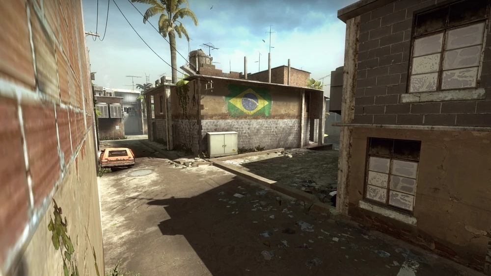 Counter Strike map at Favela da Rocinha, in Rio de Janeiro