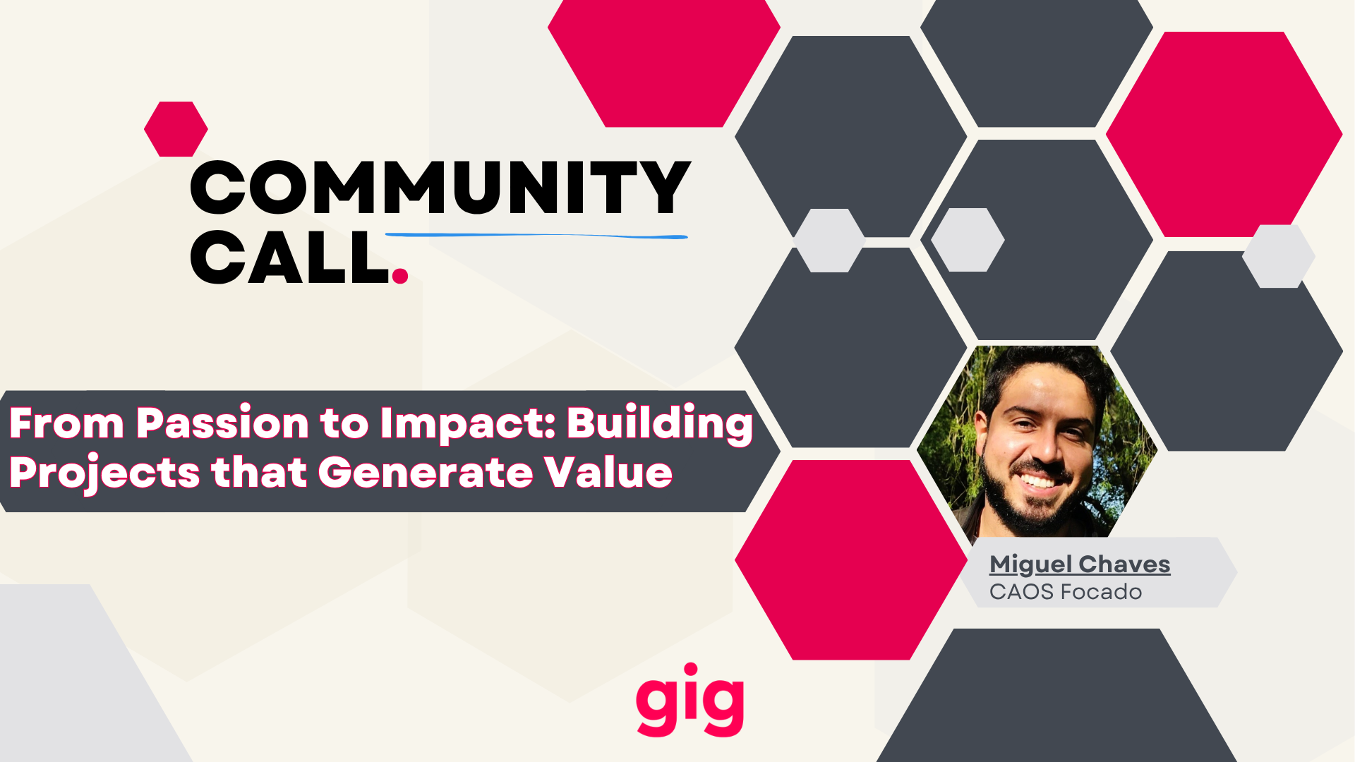 Community Call Report: Value Generation as a Driver for Sustainability