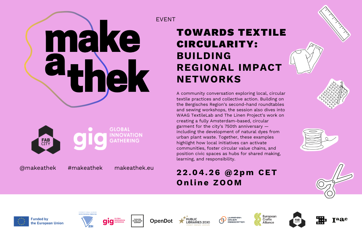 22nd April 2026 Community Call: Towards Textile Circularity – Building Regional Impact Networks