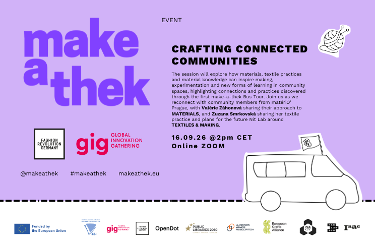 Crafting Connected Communities: A Material Library and a Hacked Knitting Machine