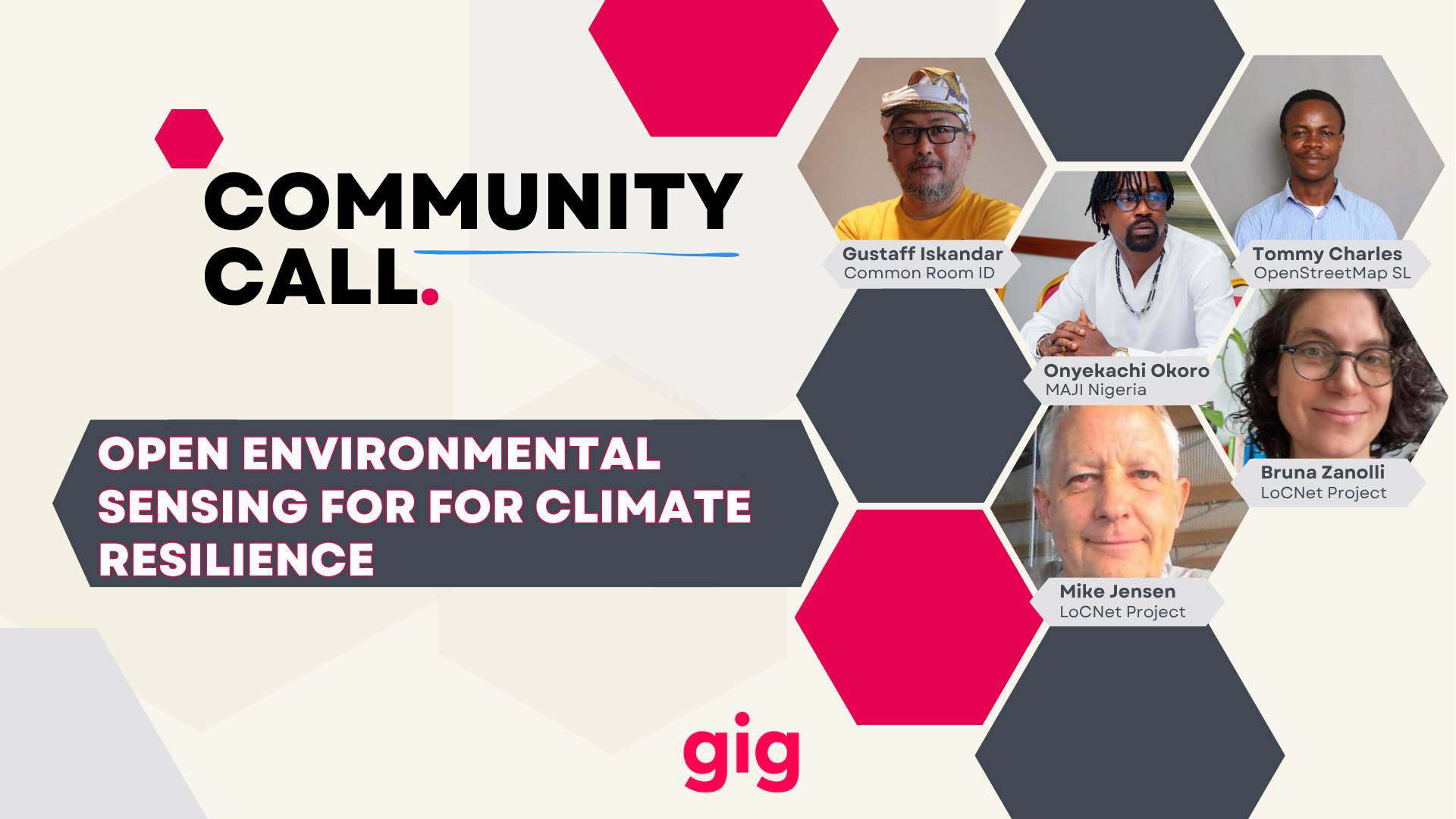 GIG Community Call: Open Environmental Sensing – Connecting Community Data, Mapping & Monitoring for Climate Resilience